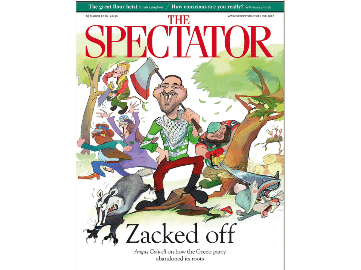 Spectator front page is grotesque
