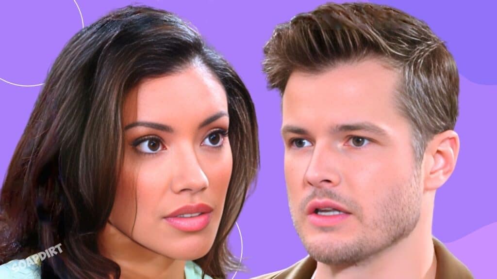 Young and the Restless: Audra Charles (Zuleyka Silver) - Kyle Abbott (Michael Mealor)