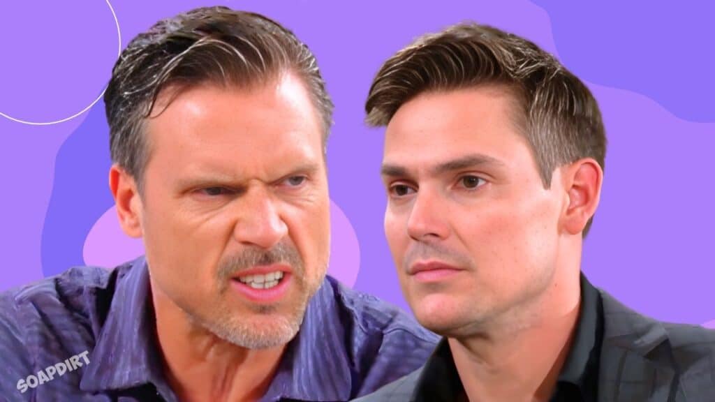 Young and the Restless: Nick Newman (Joshua Morrow) - Adam Newman (Mark Grossman)