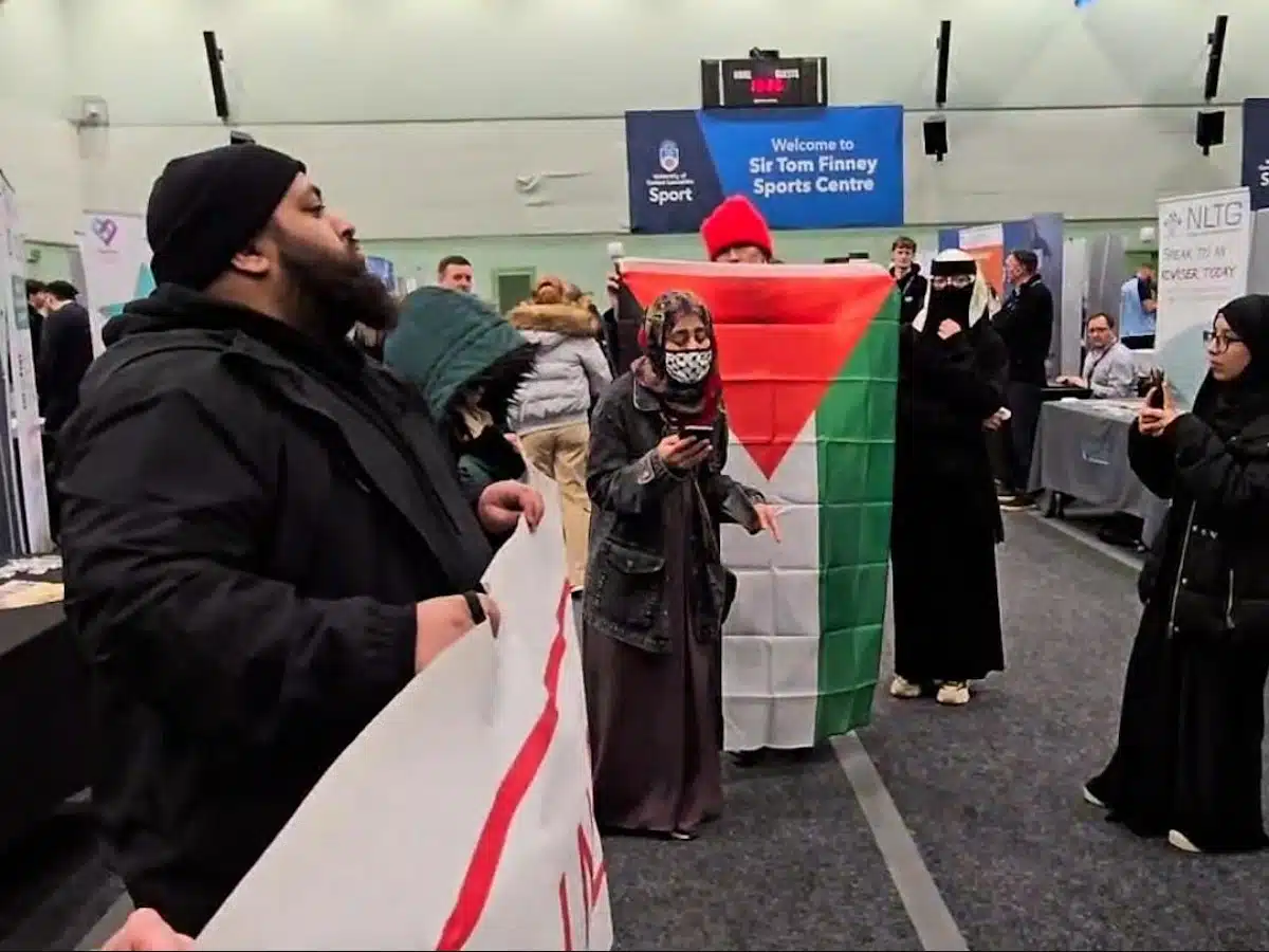 Activists disrupt BAE Systems at careers fair in Lancashire
