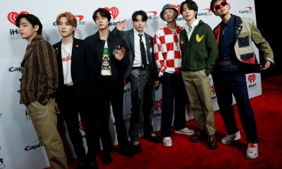 BTS poses at the carpet during arrivals ahead of iHeartRadio Jingle Ball concert at The Forum, in Inglewood, California, U.S., December 3, 2021.