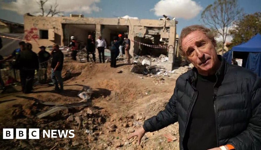 'A direct hit' - BBC visits Israeli town after Iranian strike