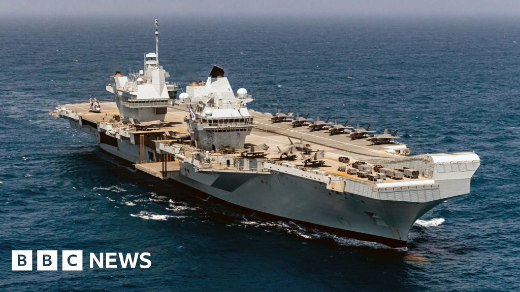 British aircraft carrier HMS Prince of Wales prepped to set sail