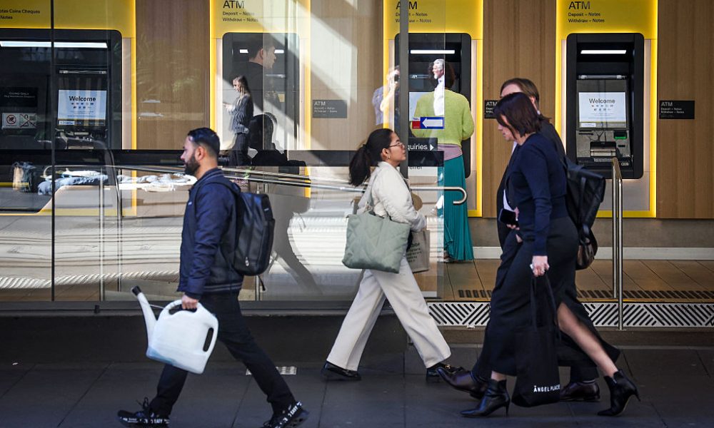 A Starbucks logo is pictured on the door of the Green Apron Delivery Service at the Empire State Building in New York