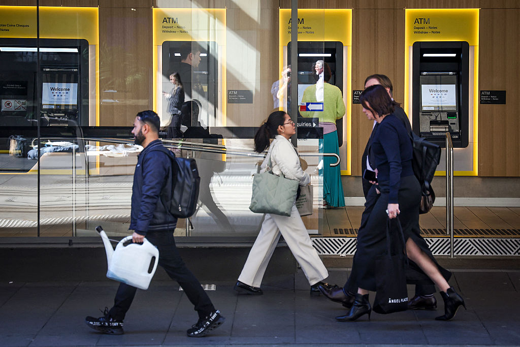 A Starbucks logo is pictured on the door of the Green Apron Delivery Service at the Empire State Building in New York