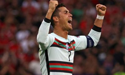 Cristiano Ronaldo now has a record 11 European Championship goals after his brace in Portugal's 3-0 win over Hungary