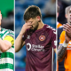 Celtic defender Liam Scales, Hearts striker Claudio Braga and Rangers captain James Tavernier