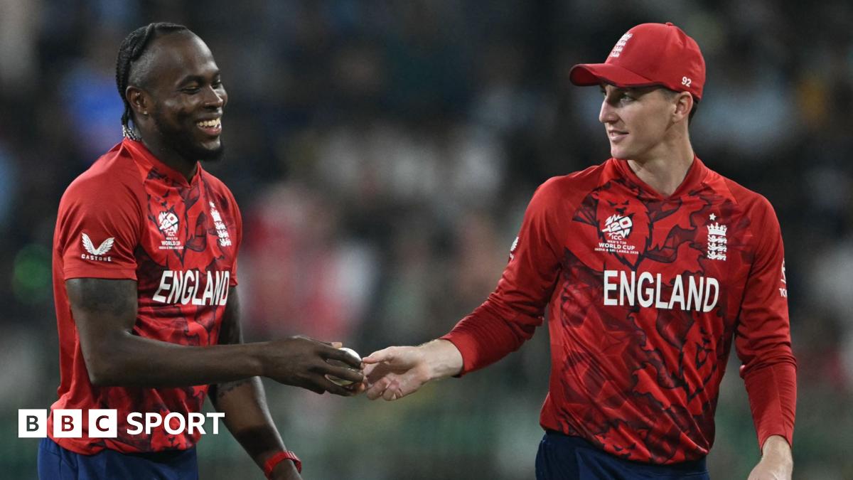 Jofra Archer and Harry Brook during T20 World Cup
