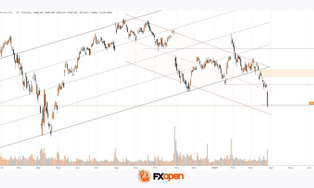 Meta Platforms (META) Shares Fall by Around 8%