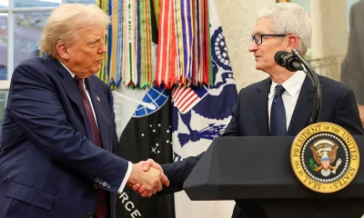 Tim Cook defends Trump ties while rejecting political labels at Apple