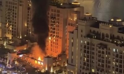 A picture taken on January 24, 2022 shows Abu Dhabi, capital of the UAE which has come again under attack by Yemen's Huthi rebels