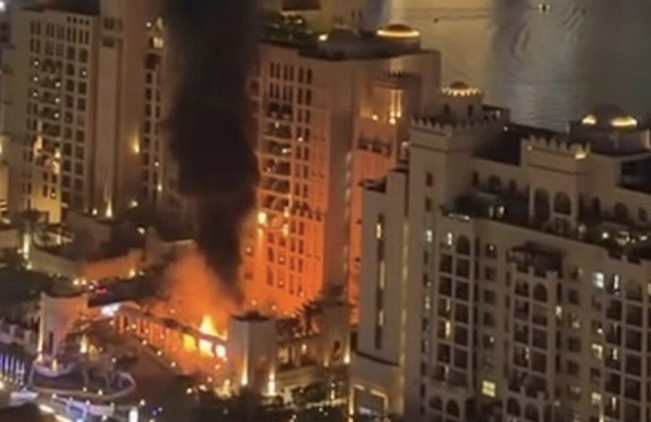 A picture taken on January 24, 2022 shows Abu Dhabi, capital of the UAE which has come again under attack by Yemen's Huthi rebels