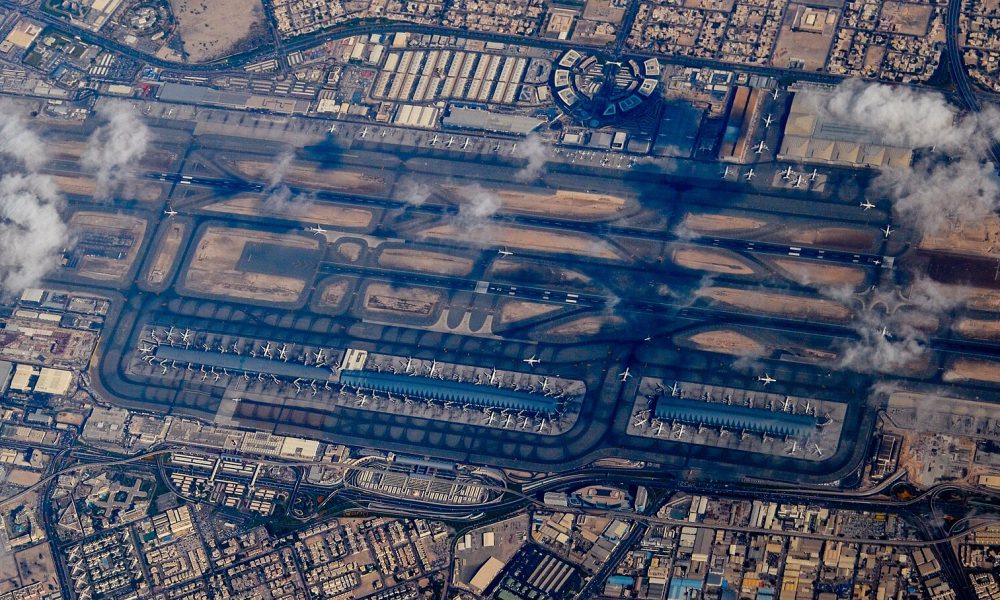 A picture taken on January 24, 2022 shows Abu Dhabi, capital of the UAE which has come again under attack by Yemen's Huthi rebels