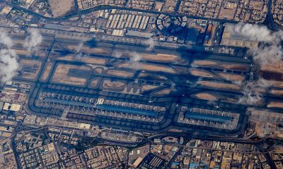 A picture taken on January 24, 2022 shows Abu Dhabi, capital of the UAE which has come again under attack by Yemen's Huthi rebels