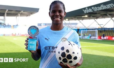 Khadija Shaw celebrates