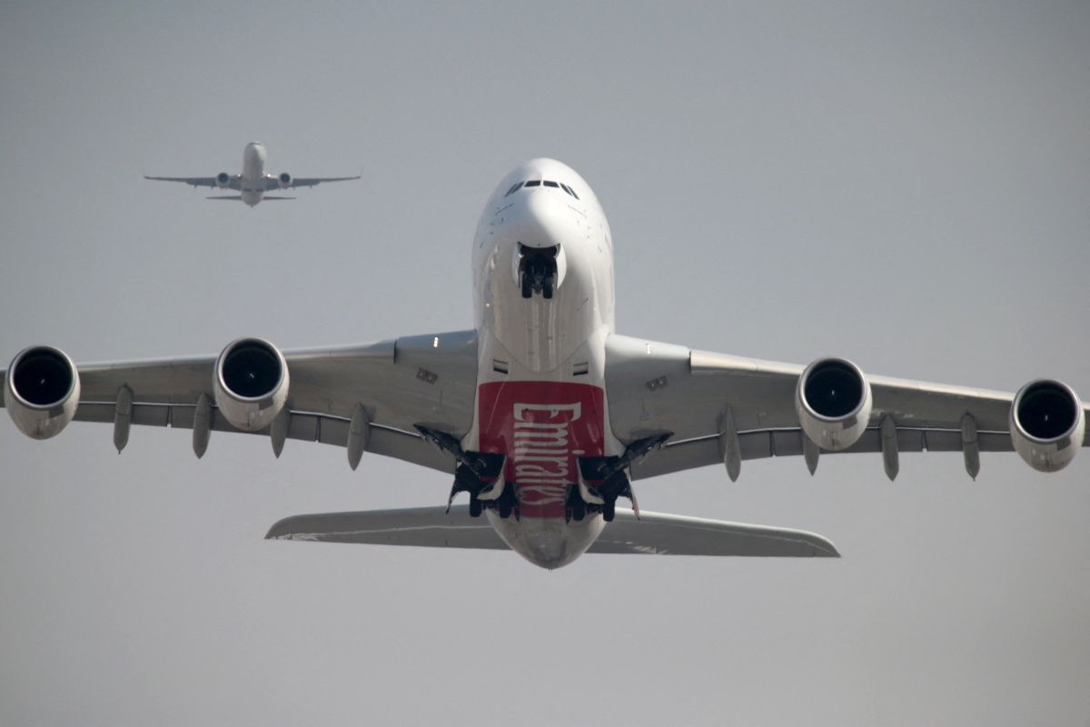 An Emirates Airline Airbus A380-800 plane takes off from Dubai International Airport in Dubai, United Arab Emirates February 15, 2019.