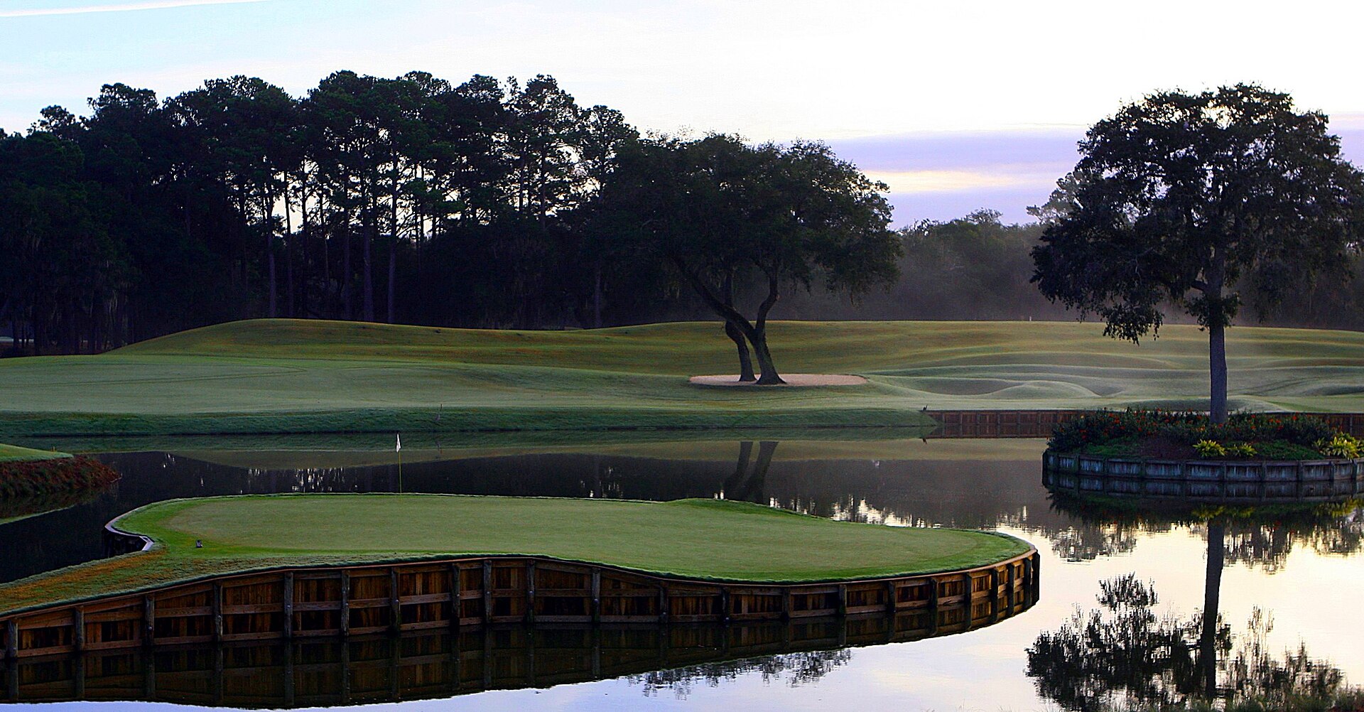The famous #17, TPC Sawgrass in Ponte Vedra, Florida TPC