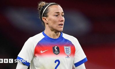 Lucy Bronze in action for England at Euro 2025
