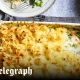 Fish pie with leeks and celeriac cheddar mash