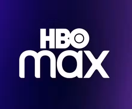 A purple and blue gradient HBO Max logo with white text