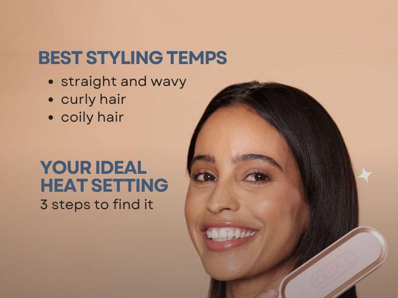 Heat styling temperature guide