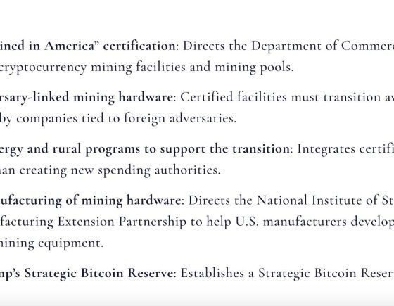 Senators Introduce ‘Mined in America’ Bill to Boost US Bitcoin Mining