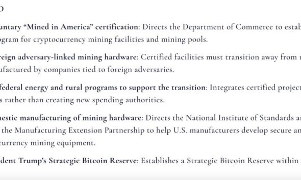 Senators Introduce ‘Mined in America’ Bill to Boost US Bitcoin Mining