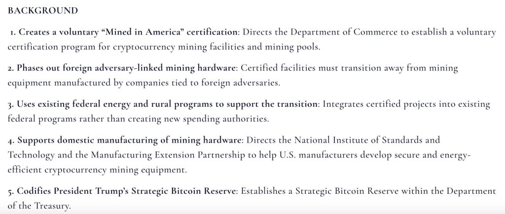 Senators Introduce ‘Mined in America’ Bill to Boost US Bitcoin Mining