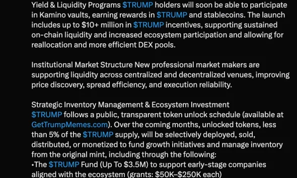 TRUMP token rallies as top holders get a second chance to meet the President - 1
