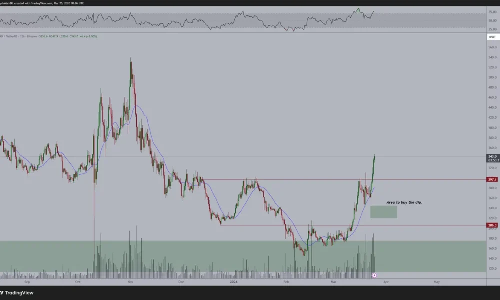 Bittensor (TAO) price chart | Source: Michaël van de Poppe/X