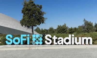 Sofi Stadium, home to the Los Angeles Rams and Chargers, in Inglewood, CA.