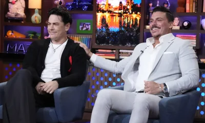 Jax Taylor and Tom Sandoval on "Watch What Happens Live."