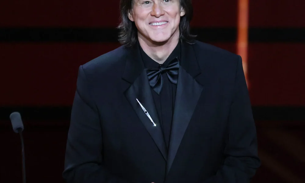 Jim Carrey at the 51st Cesar Film Awards at L'Olympia on February 26, 2026 in Paris, France.