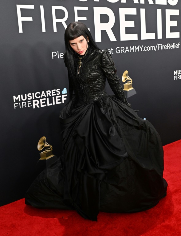 Lady Gaga went for goth chic in Vivienne Westwood at the Grammys