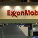 Logo of the Exxon Mobil Corp is seen at the Rio Oil and Gas Expo and Conference in Rio de Janeiro