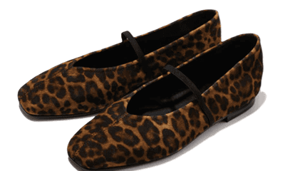 suede leopard Mary Jane