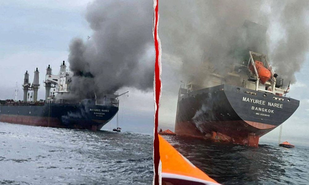 Cargo ship struck in Strait of Hormuz amid ongoing Iran war