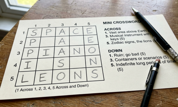 mini crossword