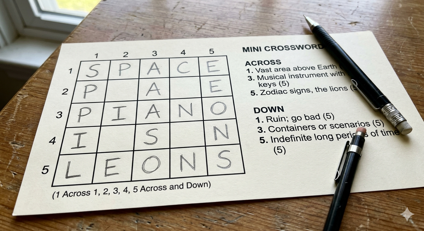 mini crossword