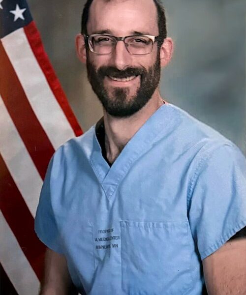 Official portrait of Pretti in 2024 (as a registered nurse