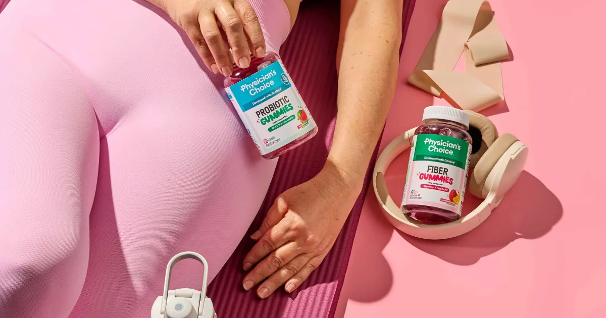 Physician’s Choice Gut Gummies — No Sugar Probiotic & Fiber