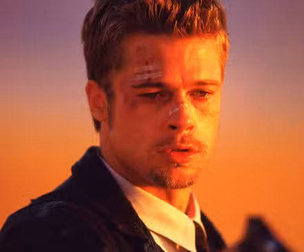 brad pitt as mills in se7en