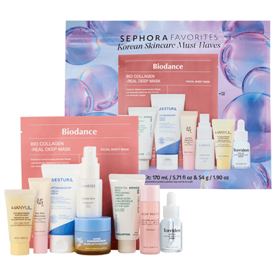 kit with minis of popular Korean skincare items