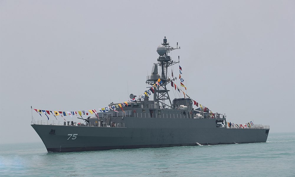 The ship at the launch ceremony in 2021