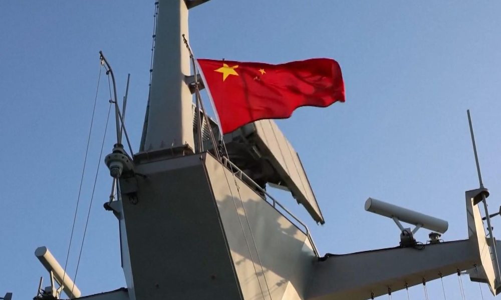 China intensified military drills near Taiwan. Pic: AP