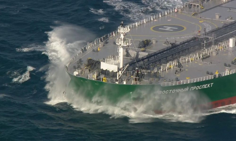 Russian-flagged crude oil tanker, the Vostochny Prospect ship, is subject to UK sanctions