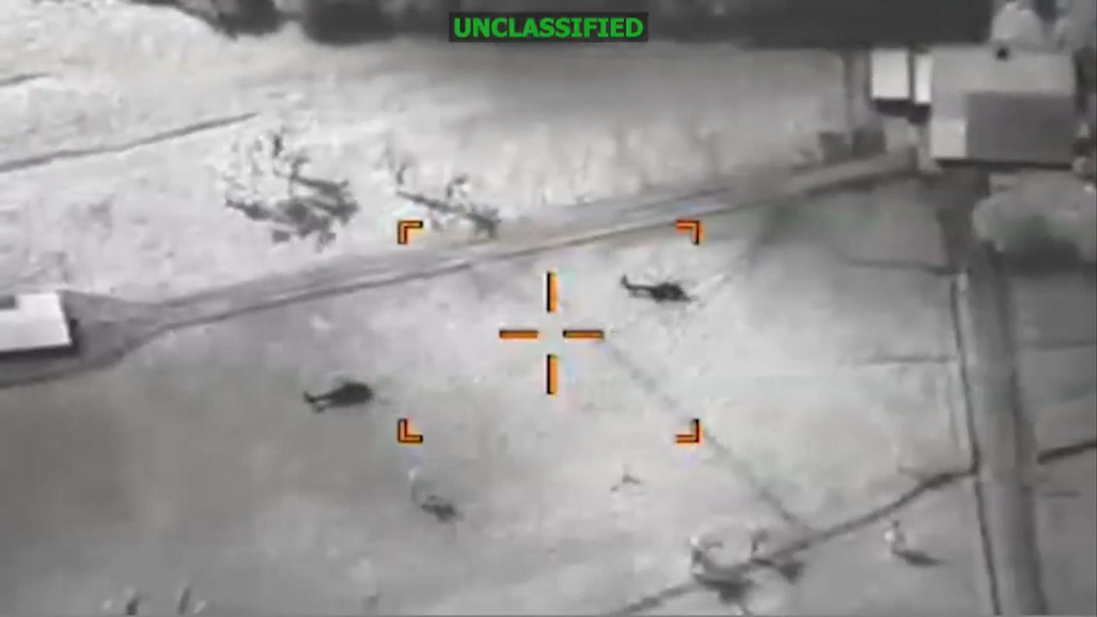 The US military shared vague images of the operation. Pics: @SOUTHCOM