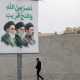 A banner depicts Iran's new supreme leader, Mojtaba Khamenei, alongside his predecessors. Pic: Reuters