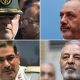 Clockwise from top left: Mohammad Pakpour, Aziz Nasirzadeh, General Abdol Rahim Mousavi and Ali Shamkhani. Pics: Reuters