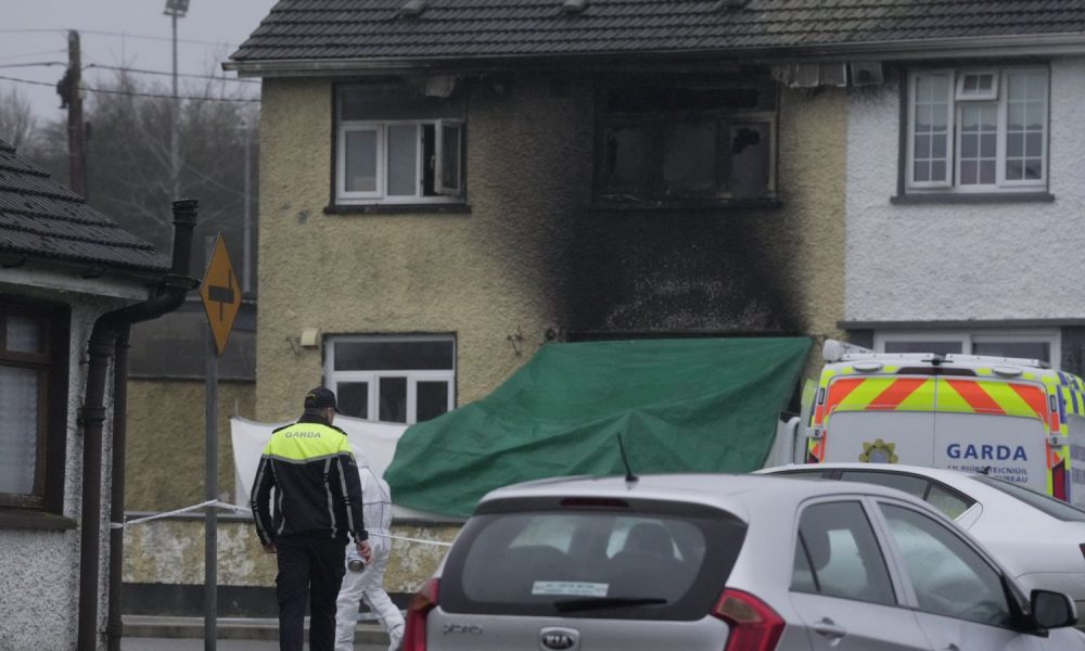 A woman and a young boy died in the house fire in Edenderry, County Offaly, in December. Pic: PA